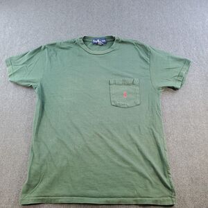vintage Ralph Lauren  t shirt Men's Size Medium Green single Stitch